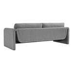 Stylus 86" Boucle Fabric Upholstered Sofa in Grey