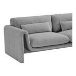 Stylus 86" Boucle Fabric Upholstered Sofa in Grey