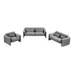 Stylus 86" Boucle Fabric Upholstered Sofa in Grey