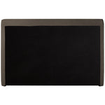 Stylus Boucle Fabric Upholstered King Bed (3 Boxes) in Brown