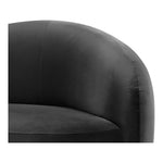 Gustavo Velvet Upholstered Chaise in Black