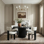 Atelier Vegan Leather Upholstered Dining Chair in Cream