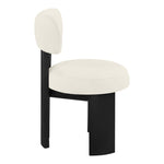 Atelier Vegan Leather Upholstered Dining Chair in Cream