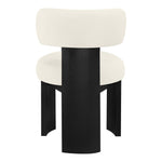 Atelier Vegan Leather Upholstered Dining Chair in Cream