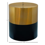 Sun Iron End / Side Table in Black