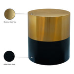 Sun Iron End / Side Table in Black