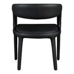 Sylvester Vegan Leather Upholstered Dining Chair in Black