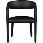 Sylvester Vegan Leather Upholstered Dining Chair in Black