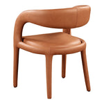 Sylvester Vegan Leather Upholstered Dining Chair in Cognac