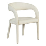 Sylvester Vegan Leather Upholstered Dining Chair in Cream