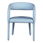 Sylvester Vegan Leather Upholstered Dining Chair in Light Blue