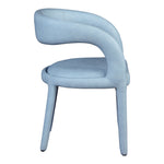 Sylvester Vegan Leather Upholstered Dining Chair in Light Blue