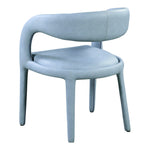 Sylvester Vegan Leather Upholstered Dining Chair in Light Blue