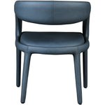 Sylvester Vegan Leather Upholstered Dining Chair in Navy