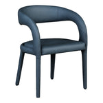 Sylvester Vegan Leather Upholstered Dining Chair in Navy