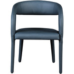 Sylvester Vegan Leather Upholstered Dining Chair in Navy