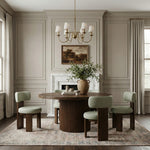 Atelier Vegan Leather Upholstered Dining Chair in Mint
