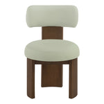 Atelier Vegan Leather Upholstered Dining Chair in Mint