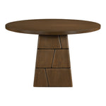 Tavio 48" Oak Veneer And Solid Wood Dining Table in Brown Walnut