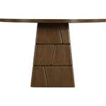 Tavio 48" Oak Veneer And Solid Wood Dining Table in Brown Walnut