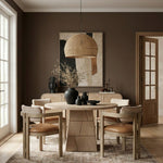 Tavio 48" Oak Veneer And Solid Wood Dining Table in Natural