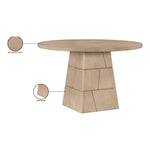 Tavio 48" Oak Veneer And Solid Wood Dining Table in Natural