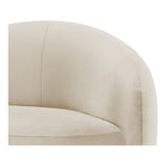 Gustavo Velvet Upholstered Chaise in Cream