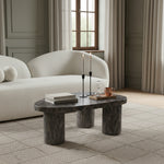 Teramo Concrete Indoor/Outdoor Coffee Table in Brown