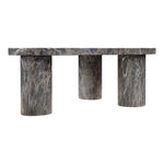 Teramo Concrete Indoor/Outdoor Coffee Table in Brown