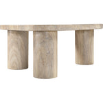 Teramo Concrete Indoor/Outdoor Coffee Table in Travertine