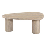 Teramo Concrete Indoor/Outdoor Coffee Table in Travertine