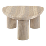 Teramo Concrete Indoor/Outdoor Coffee Table in Travertine