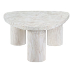 Teramo Concrete Indoor/Outdoor Coffee Table in White