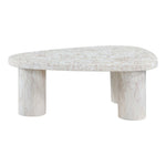 Teramo Concrete Indoor/Outdoor Coffee Table in White