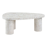 Teramo Concrete Indoor/Outdoor Coffee Table in White