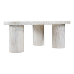 Teramo Concrete Indoor/Outdoor Coffee Table in White