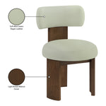 Atelier Vegan Leather Upholstered Dining Chair in Mint