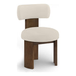 Atelier Vegan Leather Upholstered Dining Chair in Taupe