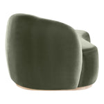 Gustavo Velvet Upholstered Chaise in Green