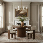 Atelier Vegan Leather Upholstered Dining Chair in Taupe