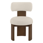 Atelier Vegan Leather Upholstered Dining Chair in Taupe