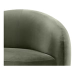 Gustavo Velvet Upholstered Chaise in Green