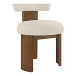 Atelier Vegan Leather Upholstered Dining Chair in Taupe