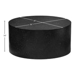 Terrazzo Iron Coffee Table in Black