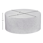 Terrazzo Iron Coffee Table in White