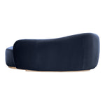 Gustavo Velvet Upholstered Chaise in Navy