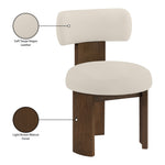 Atelier Vegan Leather Upholstered Dining Chair in Taupe