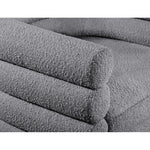 Tessa Boucle Fabric Upholstered Swivel Accent Chair in Grey