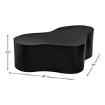 Tevere Large Iron Coffee Table in Black