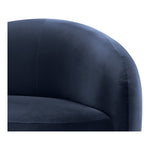 Gustavo Velvet Upholstered Chaise in Navy